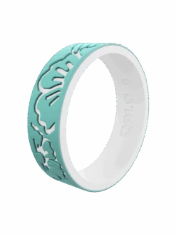 Women's Strata Hibiscus Silicone Ring