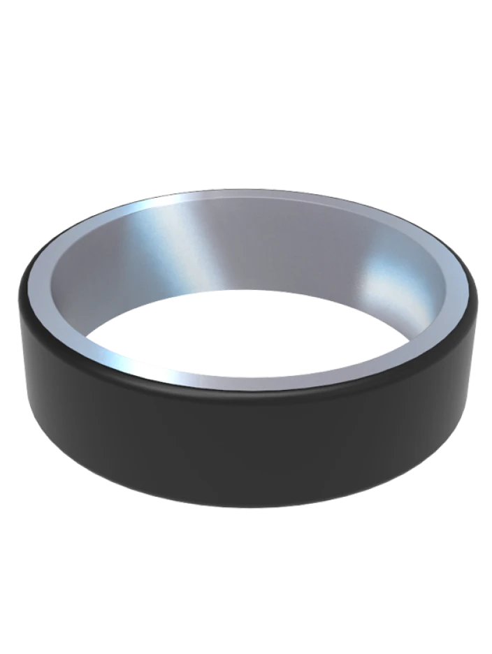 Women's Holographic Switch Reversible Silicone Ring - Image 11