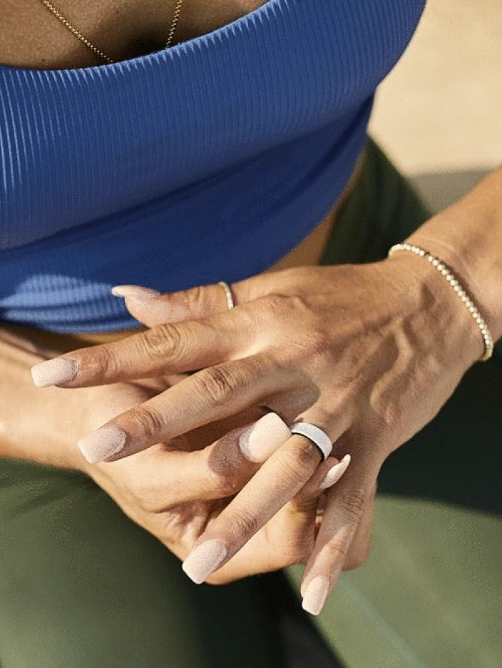 Women's Holographic Switch Reversible Silicone Ring - Image 8