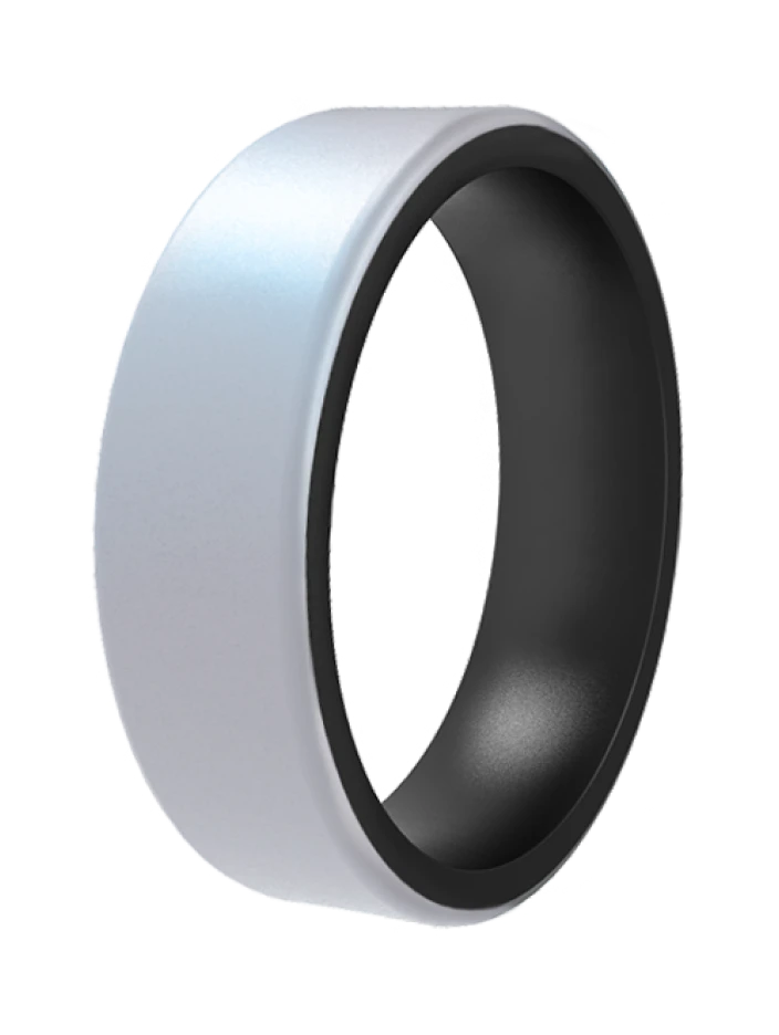 Women's Holographic Switch Reversible Silicone Ring - Image 7