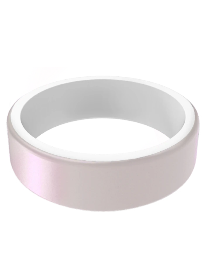 Women's Holographic Switch Reversible Silicone Ring - Image 6