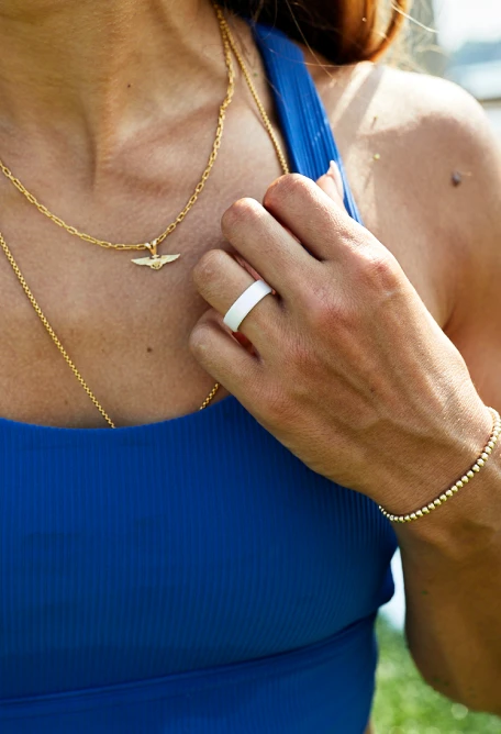 Women's Holographic Switch Reversible Silicone Ring - Image 5