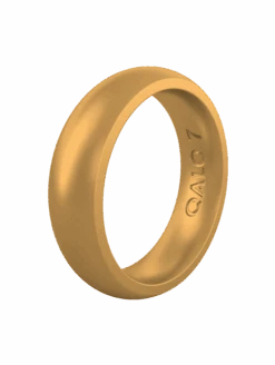 Women's Metallic Classic Silicone Ring