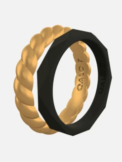 Women's Gold & Black Double Stack