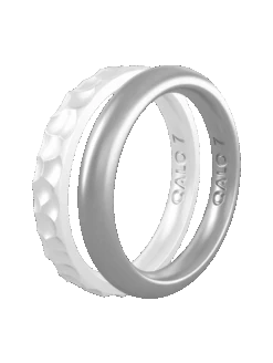 Women's Pearl & Silver Double Stack